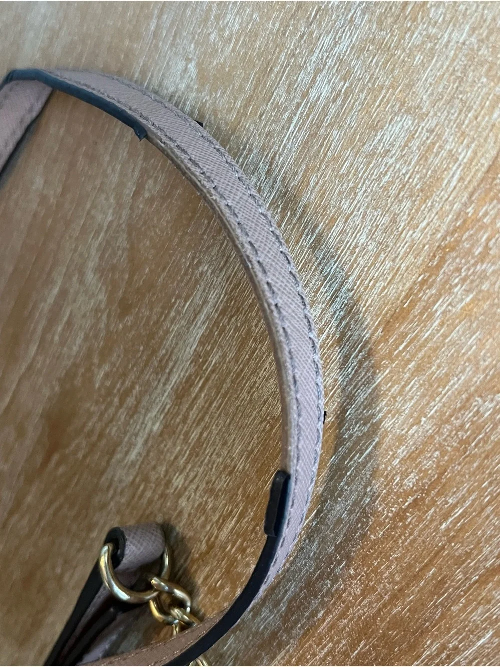 Michael Kors Crossbody Bag in Blush Taupe with Gold Logo